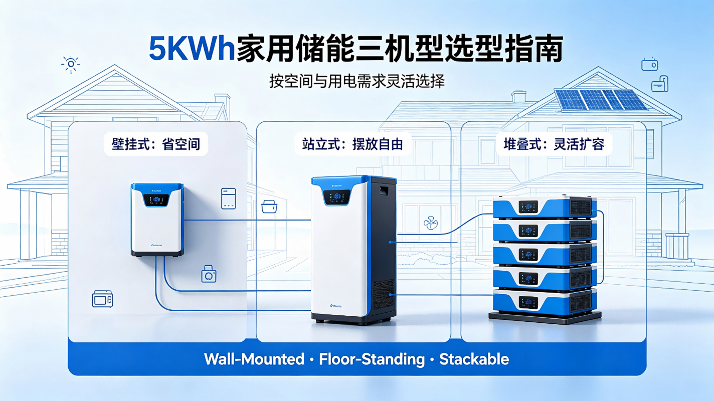 一文读懂！5KWh家用储能三机型选型适配指南
