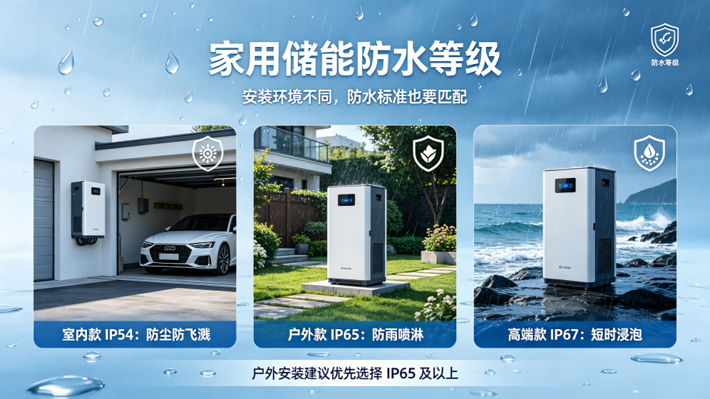 家用储能电池主流防水等级标准解析
