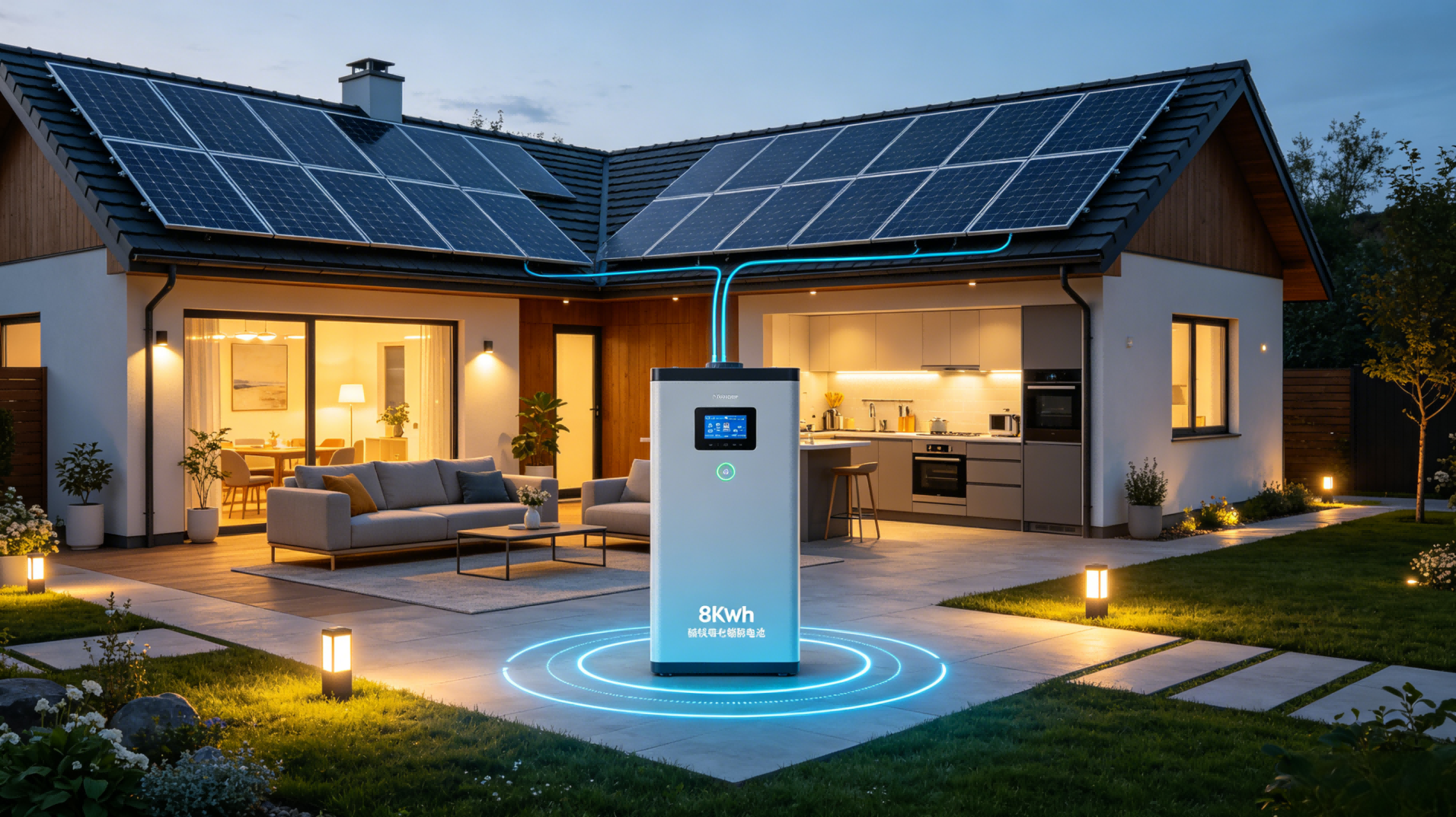 8KWh household energy storage battery for full-house power supply