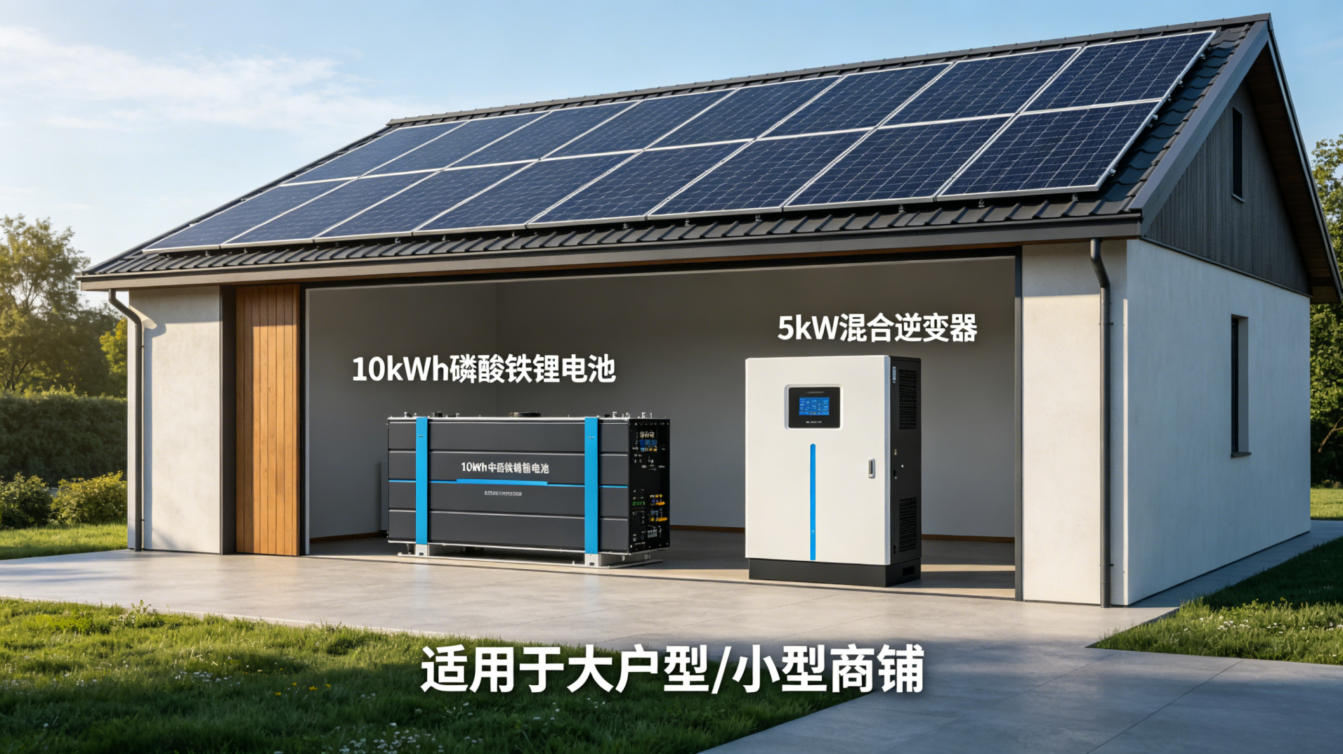 Matching Solution for 10kWh Medium Solar Storage LiFePO4 Battery & Inverter 10kWh（51.2V 200Ah）