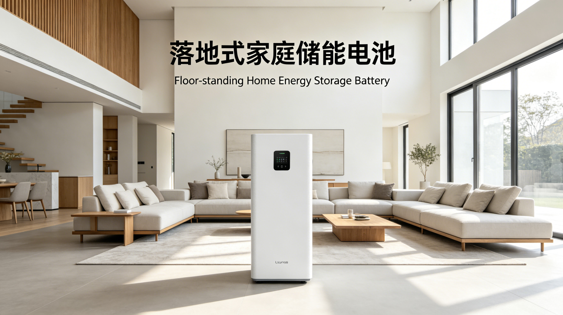 Floor-mounted household energy storage battery