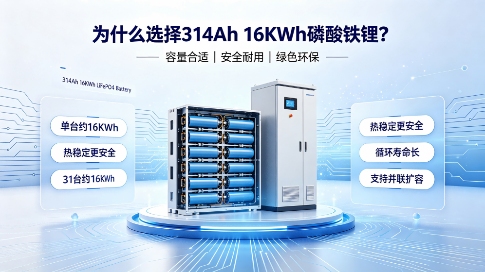 Why Choose 314Ah 16KWh LiFePO4 Battery for Home Energy Storage?