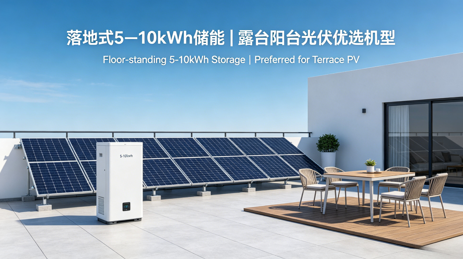 Preferred photovoltaic models for terrace and balcony applications