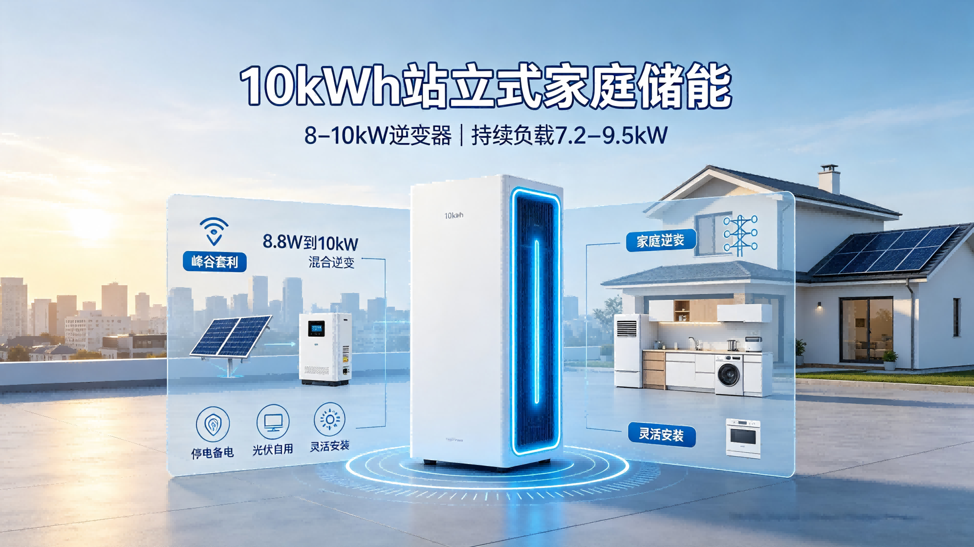 Basic Configuration & Household Market Prospect of 10kWh Vertical Home Energy Storage