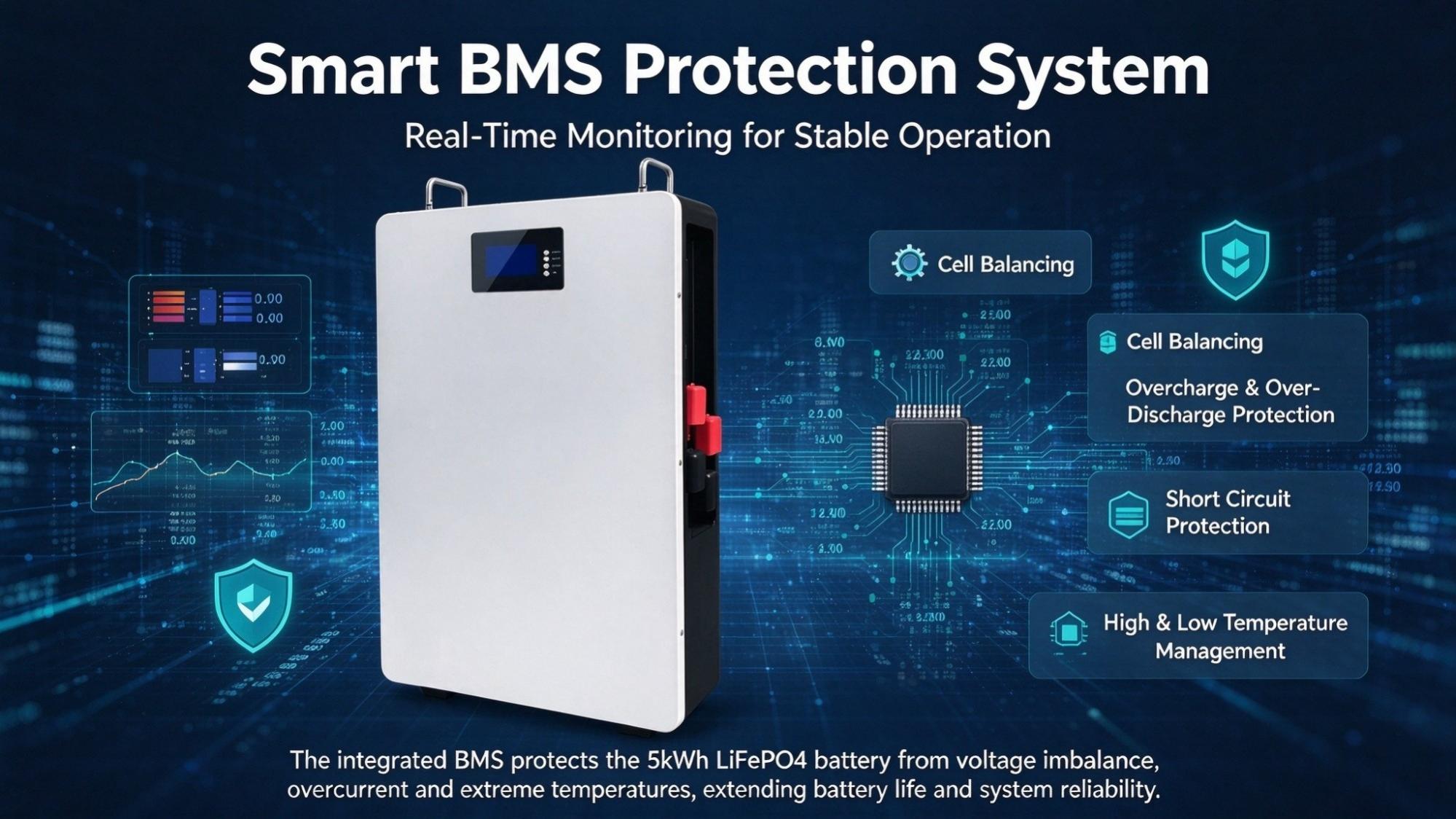 In-depth Look at the Smart BMS Protection of Wall-mounted Energy Storage Battery