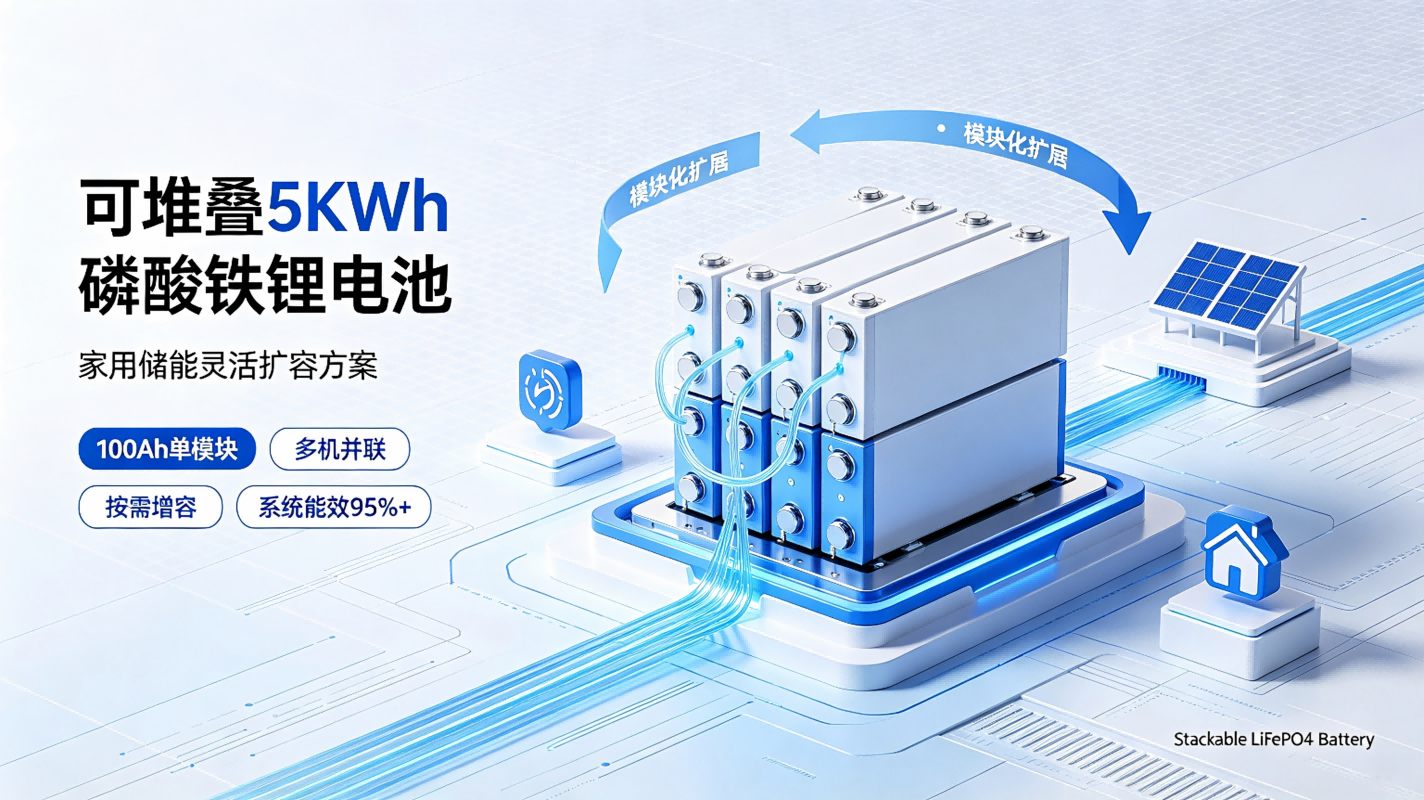 Stackable 5KWh LiFePO4 Battery: Flexible Capacity Expansion Solution for Home Energy Storage
