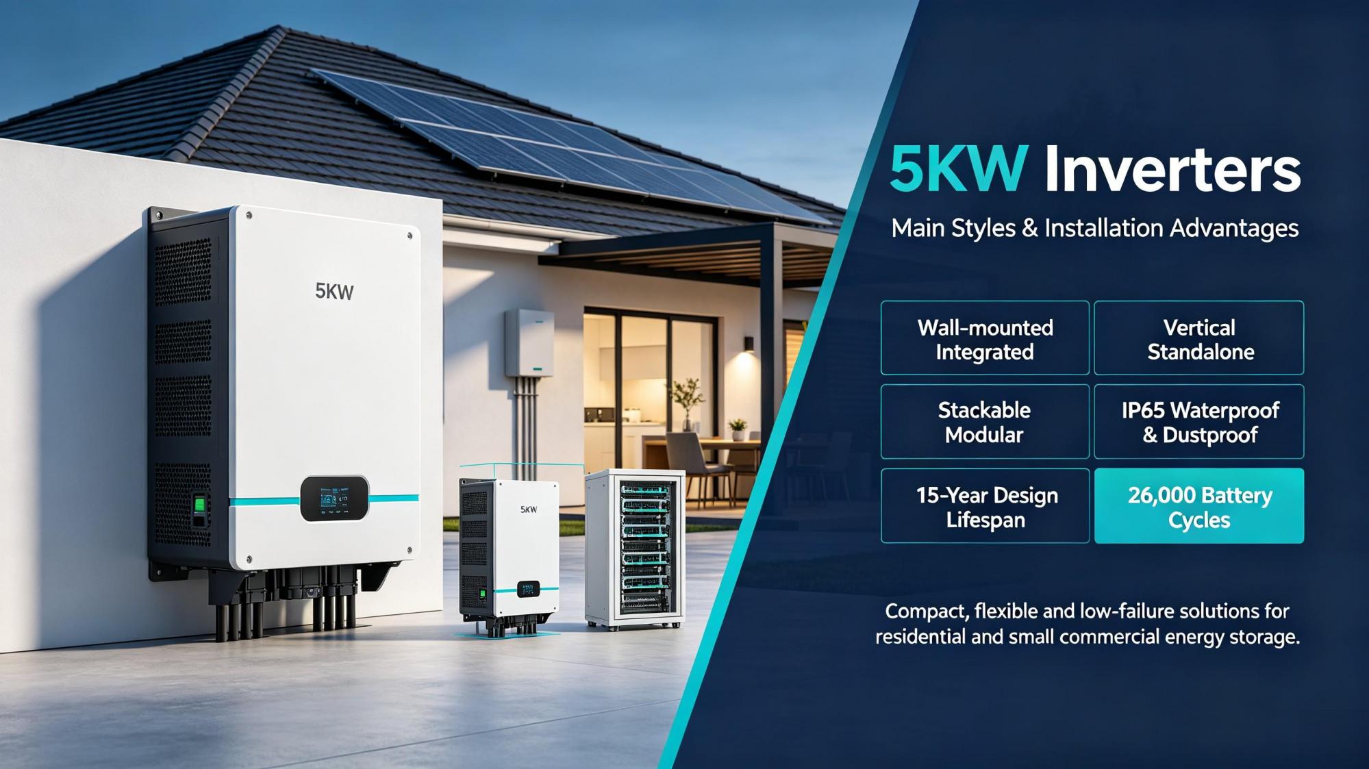Analysis of Main Styles and Applicable Scenarios of 5KWh Inverters