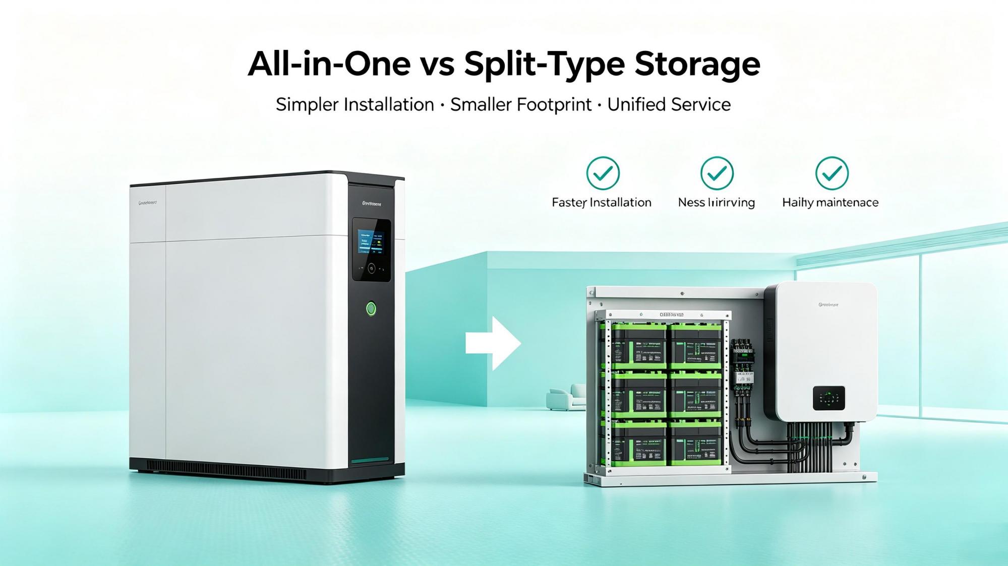All‑in‑One vs Split‑type Energy Storage: Analysis of Core Advantages