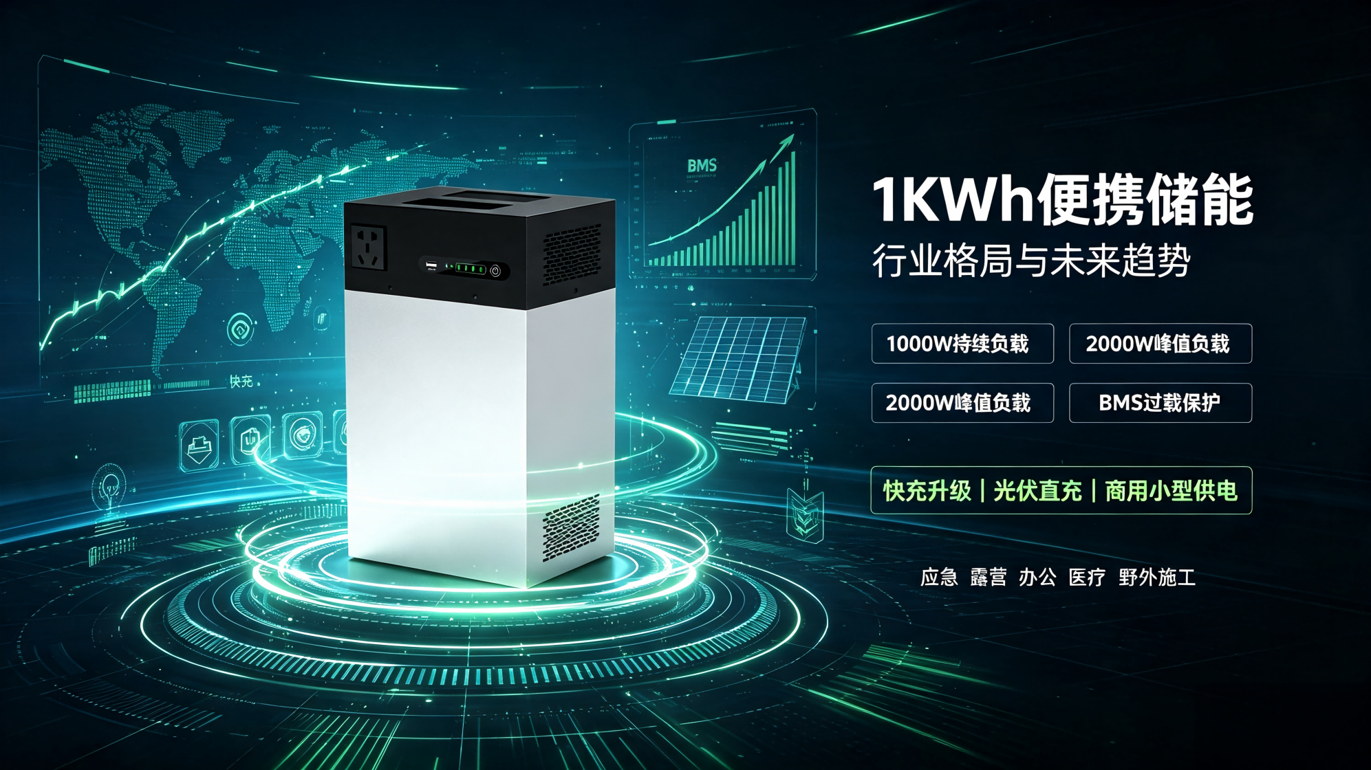 1KWh 便携储能行业竞争格局、负载上限与未来发展趋势