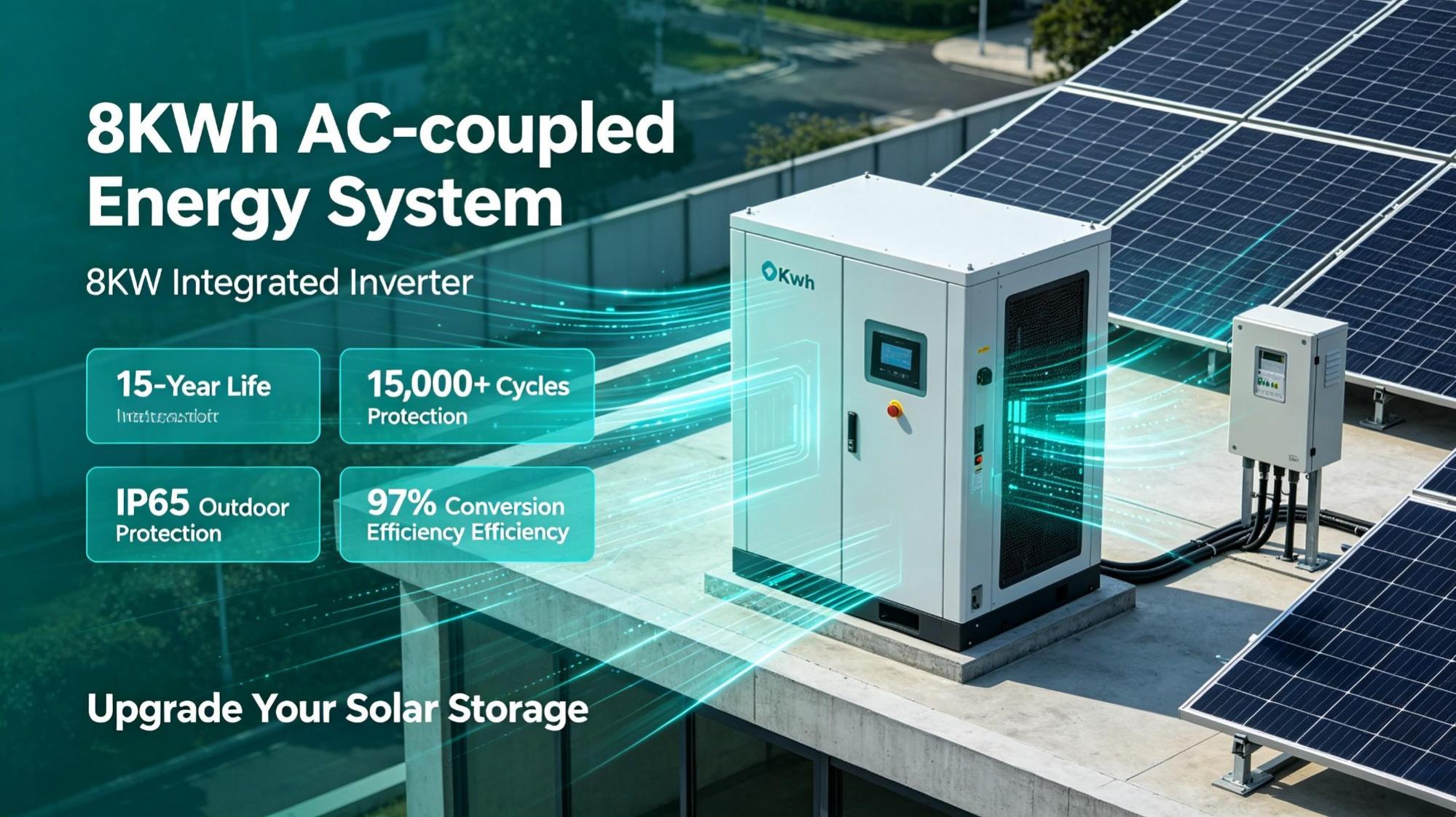Features of AC-coupled Integrated 8KWh High-efficiency Energy Storage Battery System
