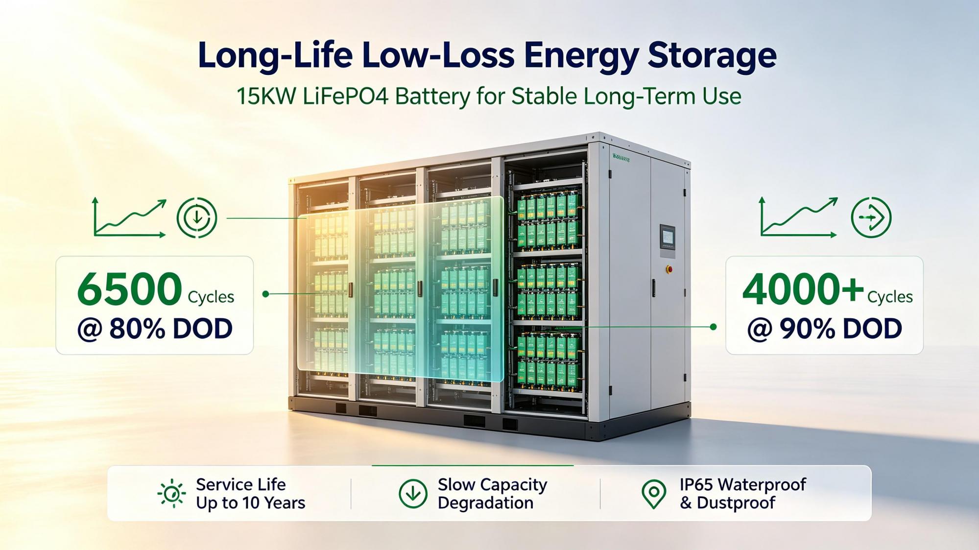 Analysis of Durability of 15KW Lithium Iron Phosphate Battery for Energy Storage