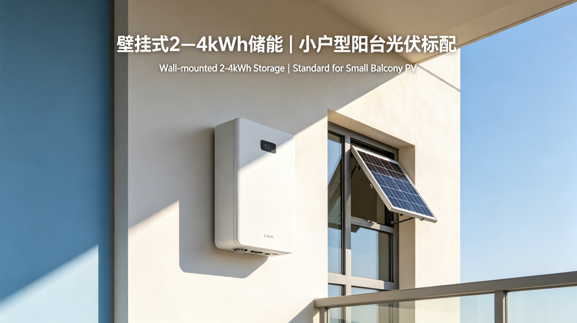 Standard configuration for small-sized balcony solar panels