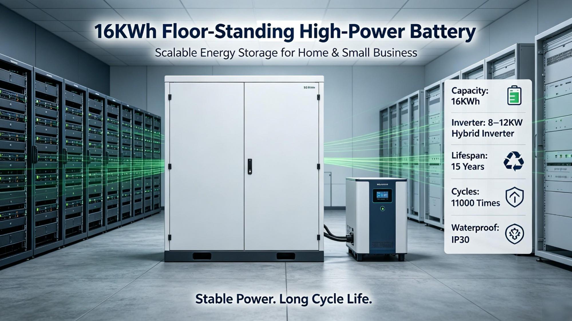 Performance Introduction of 16KWh Floor-Standing High-Power Energy Storage Battery