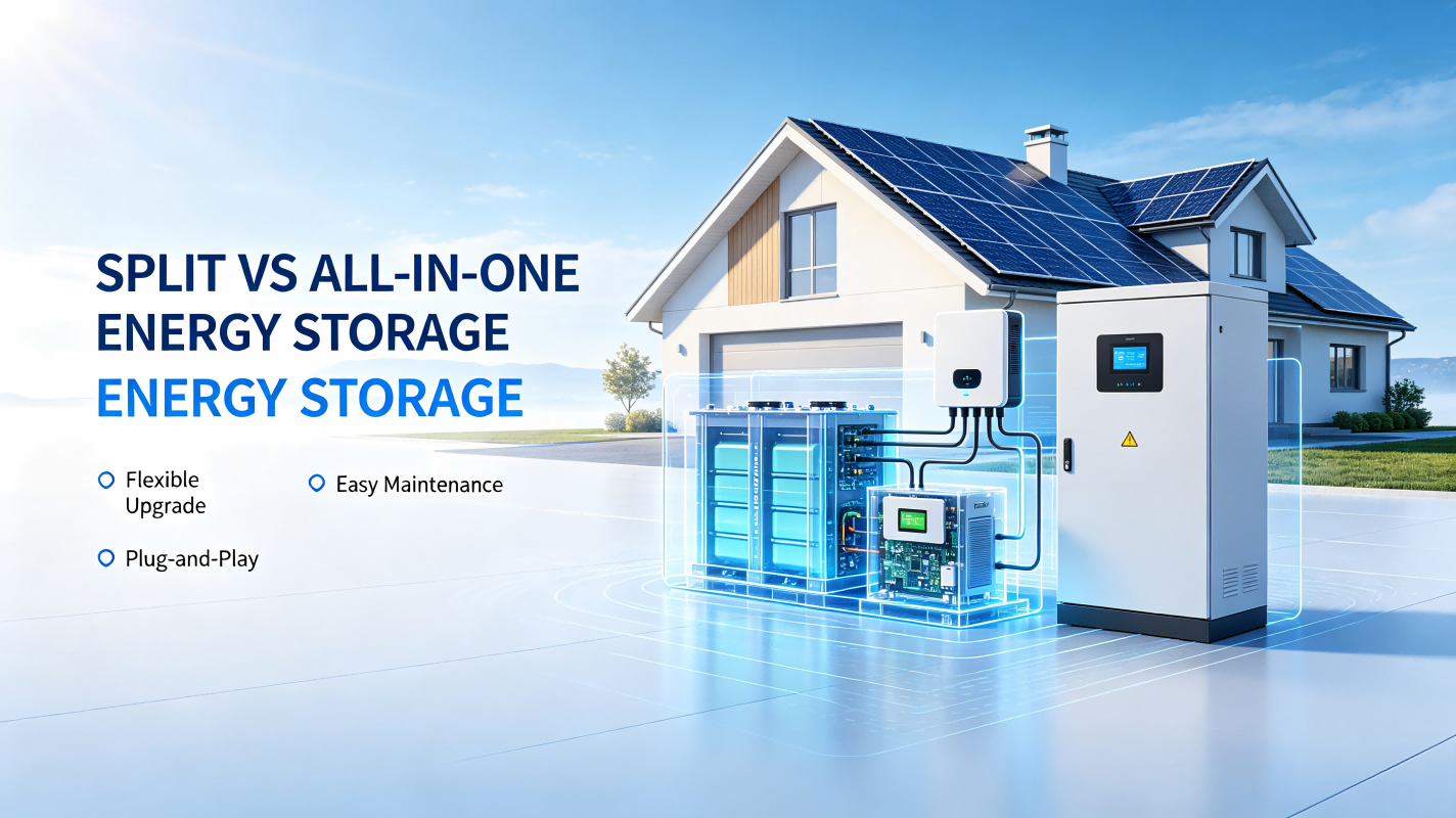 Split vs All‑in‑One Energy Storage Batteries for Home Energy Storage