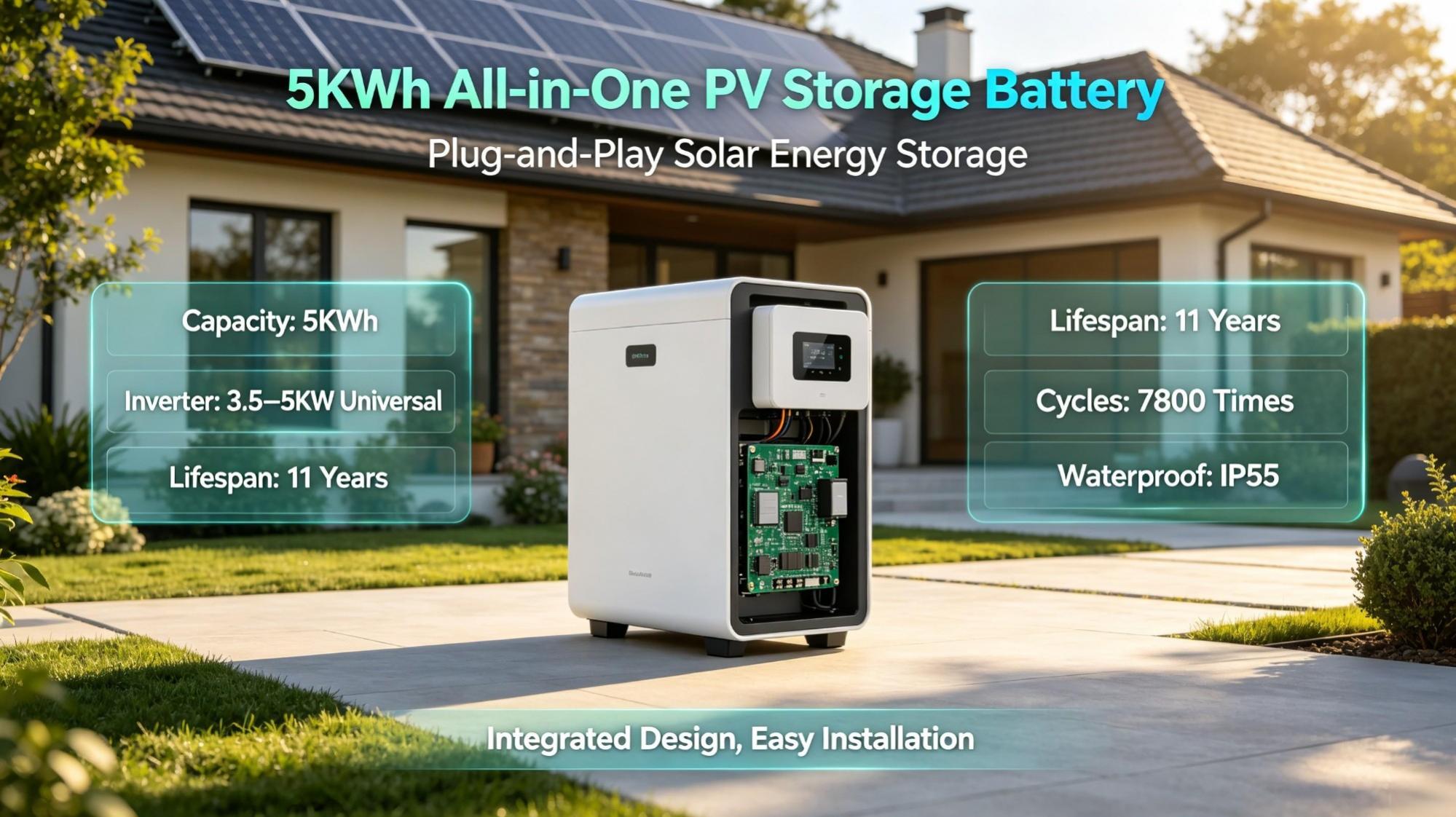 Parameters Introduction of 5KWh All-in-One Plug-and-Play PV Storage Battery