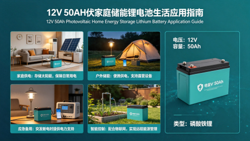12V 50Ah photovoltaic household energy storage lithium battery