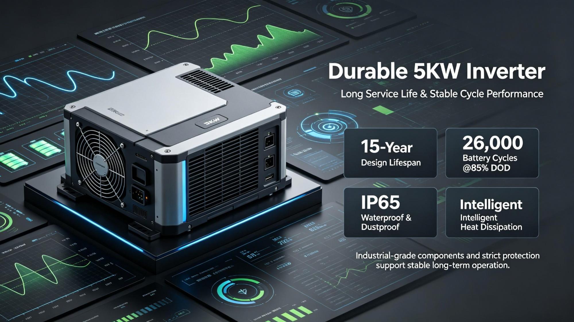 High Durability! Detailed Explanation of Service Life and Cycle Performance of 5KWh Inverters