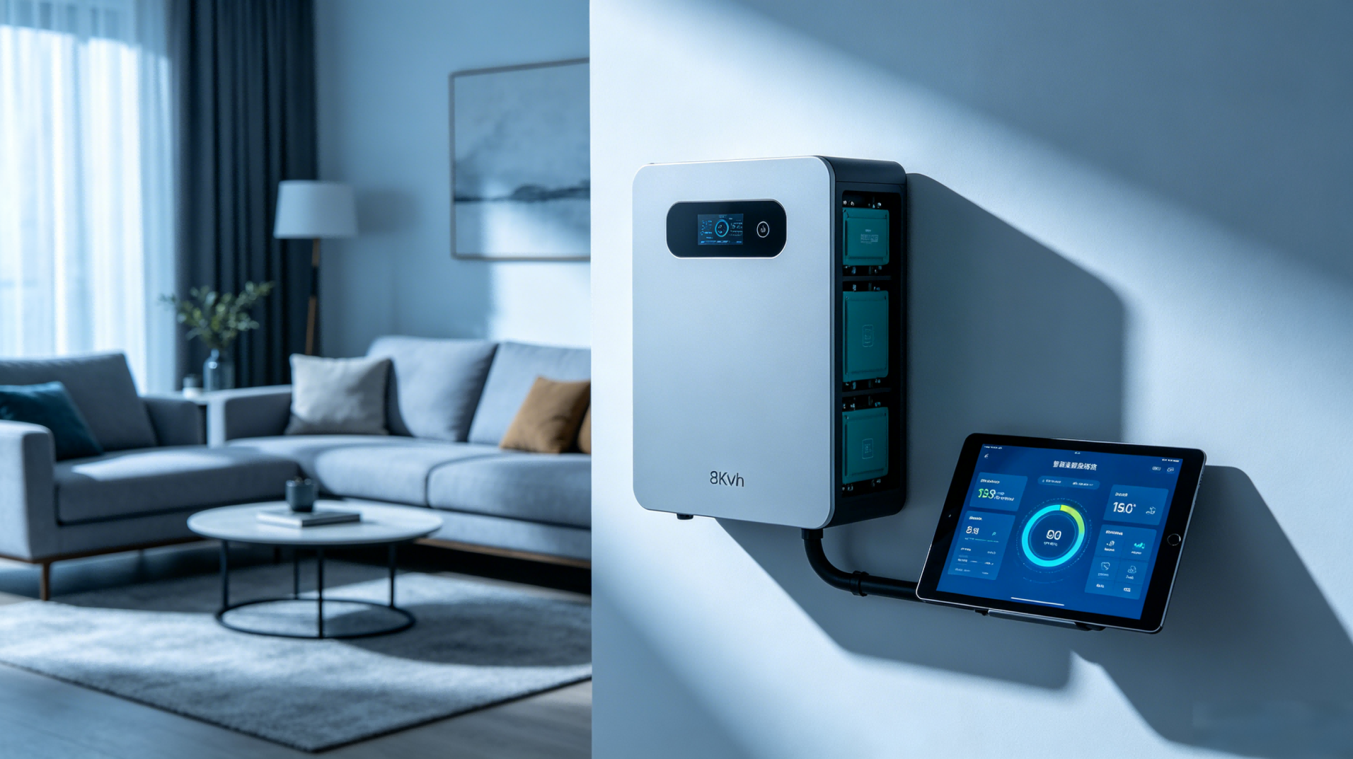8KWh household energy storage battery is easy to install